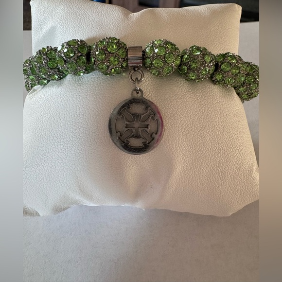 Rustic Cuff Lime Green Emerson Beaded Bracelet - Picture 4 of 6
